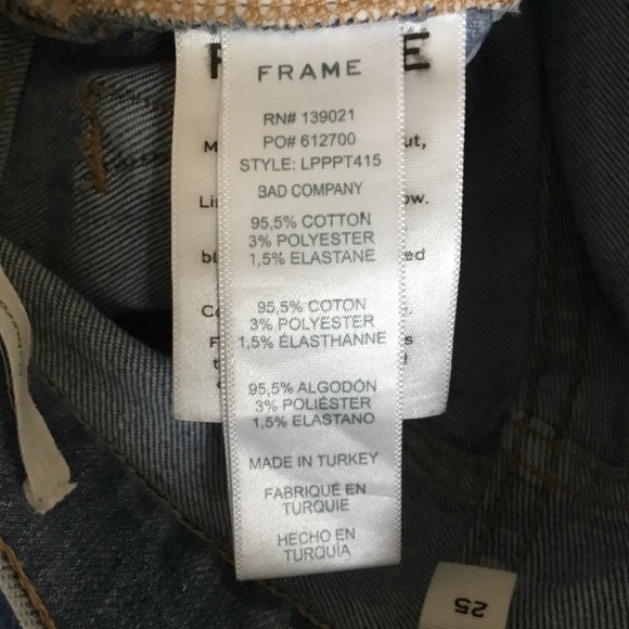 FRAME Denim Le Palazzo Wide Leg Front Seam Jeans Bad Company - Picture 10 of 13